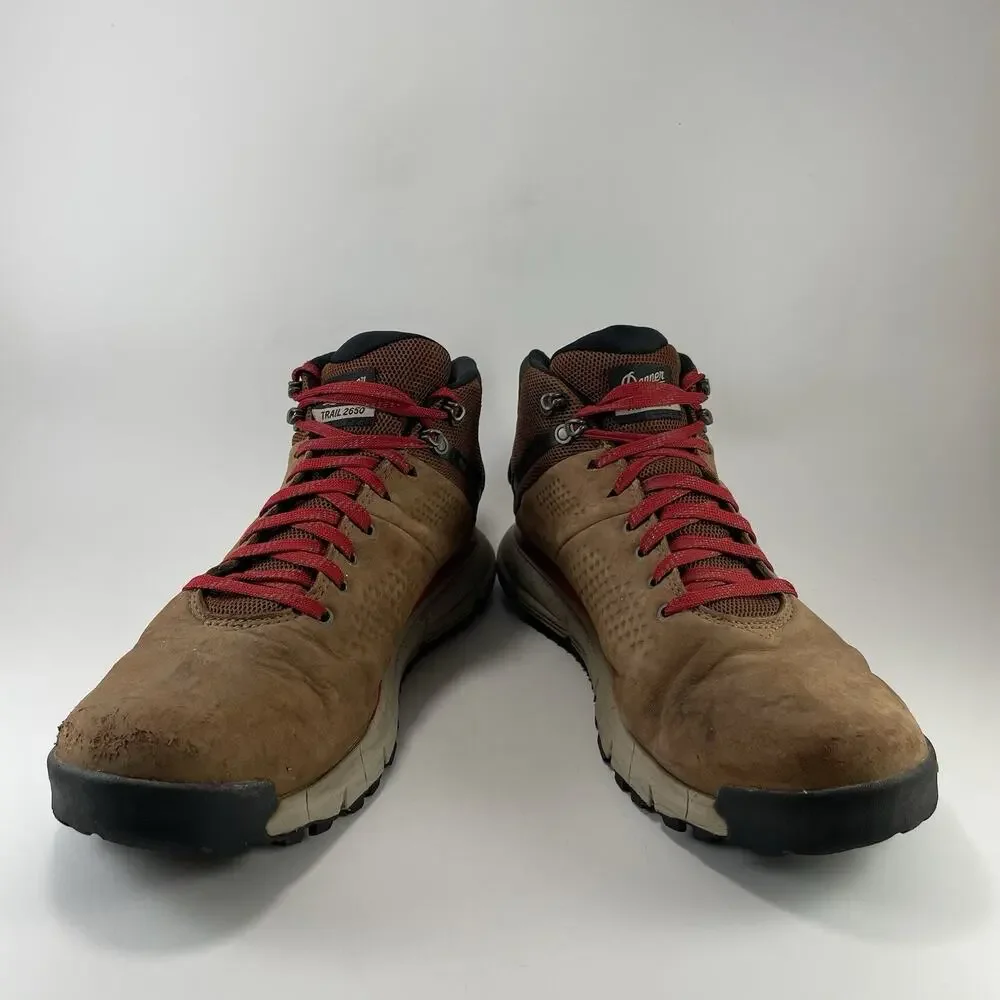 Danner Trail 2650 Mid GORE-TEX Boots Mens Size 13 D Brown Red Waterproof Hiking